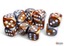 Gemini Copper-Steel/white 16mm d6 Dice Block (12 dice) - CHX26624